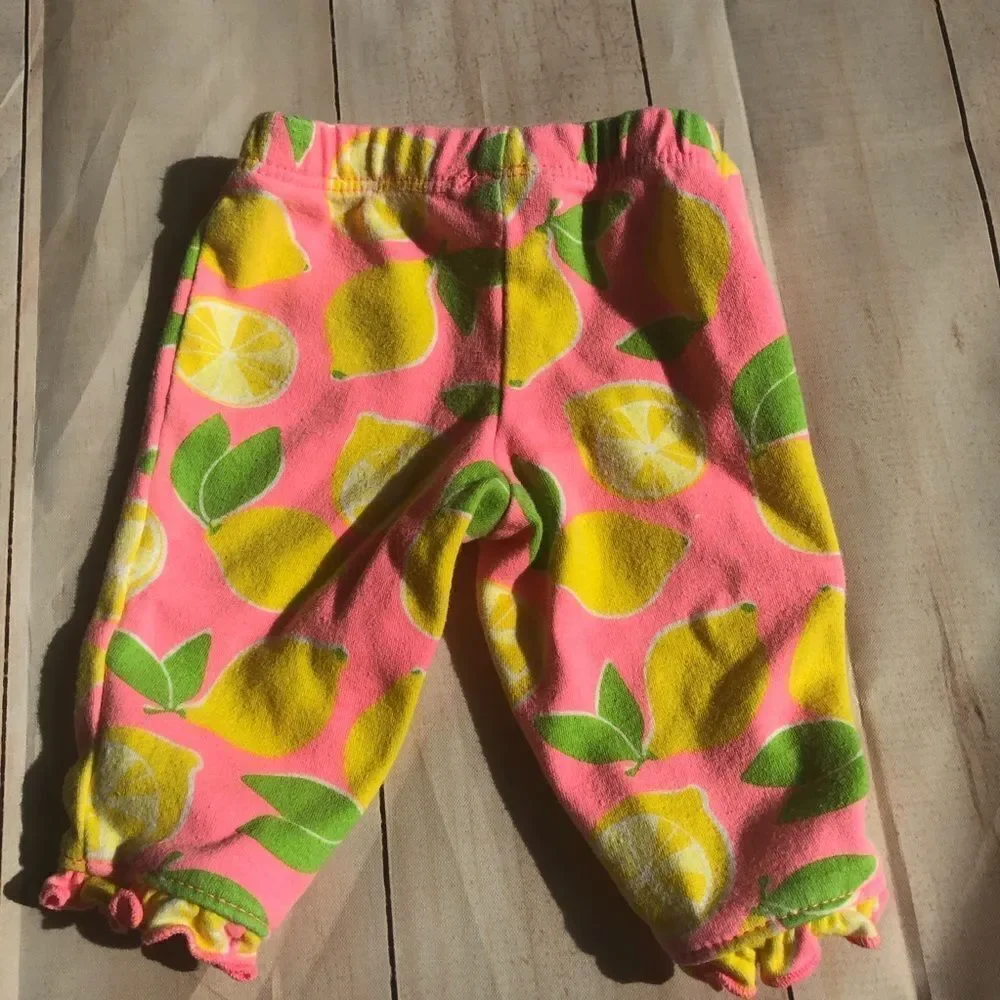 🍭4/$20 Carter’s lemon leggings - newborn